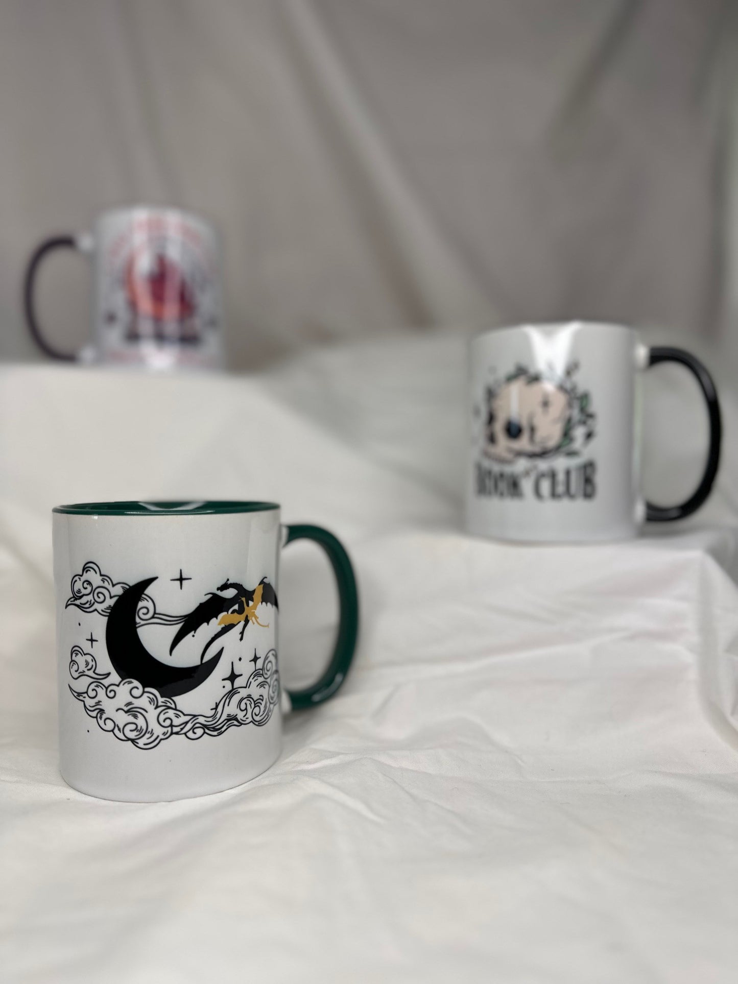 Black & Gold Dragon Mug